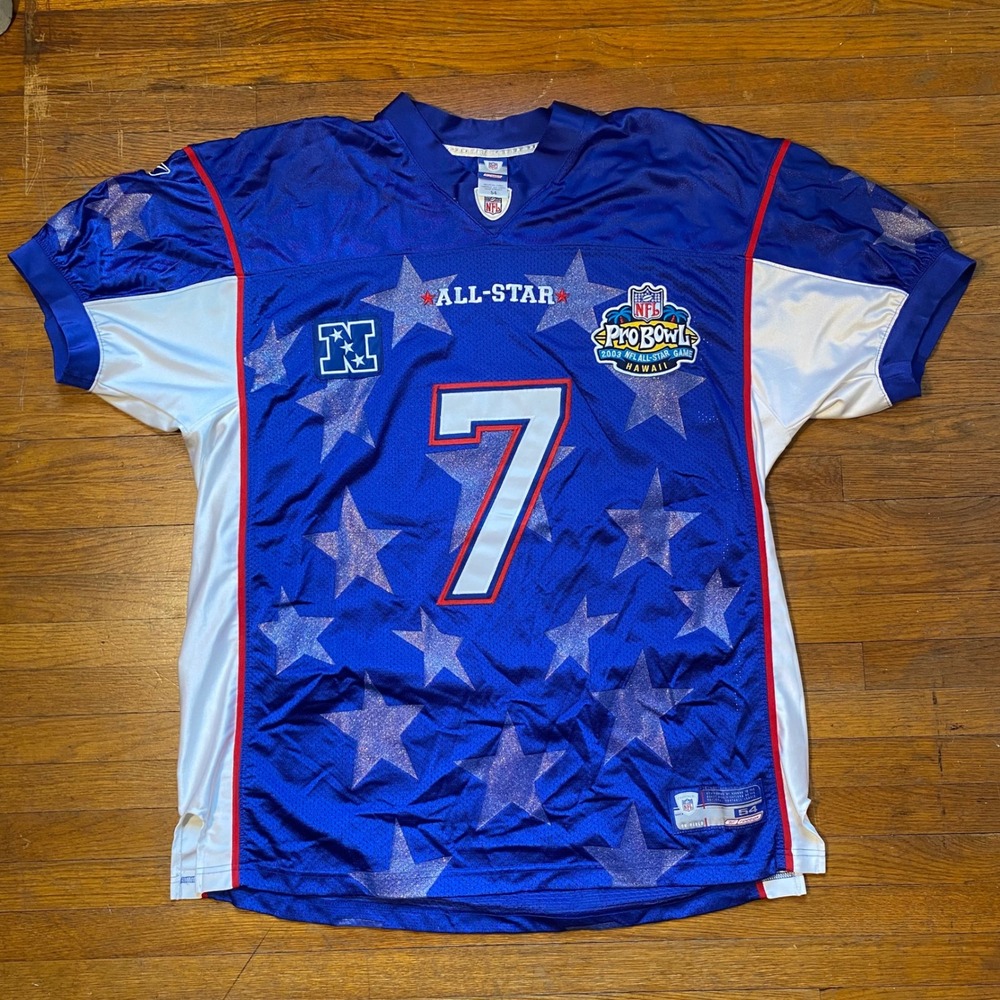 Vintage Reebok Michael Vick #7 2003 Hawaii‎ Pro Bowl Jersey Blue Mens 54